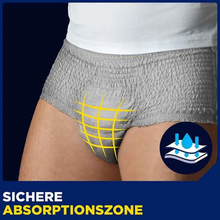 TENA® MEN ACTIVE FIT Pants Normal grau L/XL bei Inkontinenz, 4X10 St