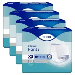 TENA Pants Plus XS Einweghosen bei Inkontinenz, 4X14 St
