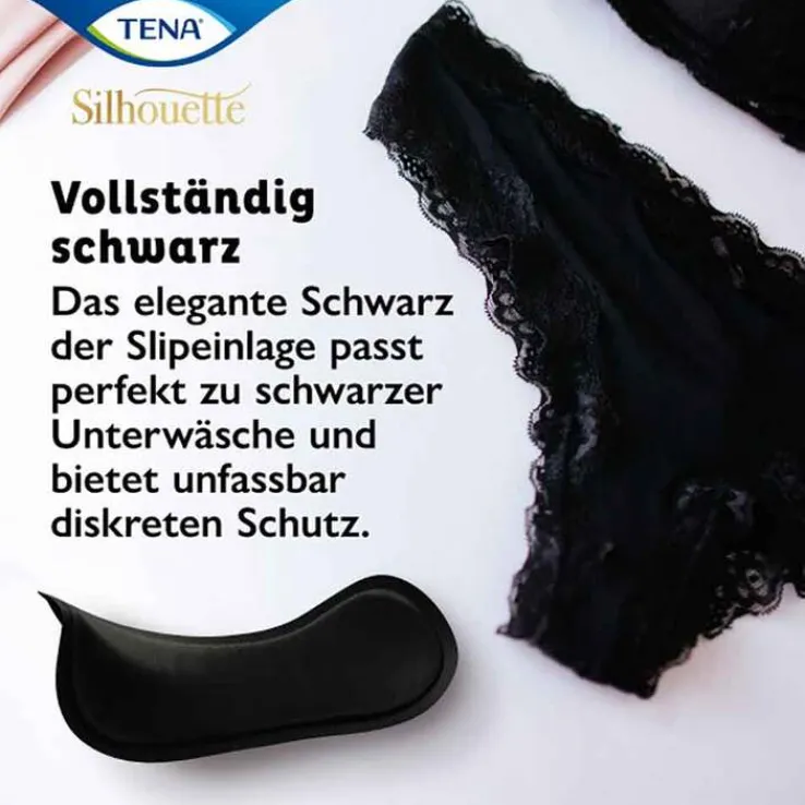 TENA® Silhouette NOIR Mini Einlagen bei Inkontinenz, 6X18 St