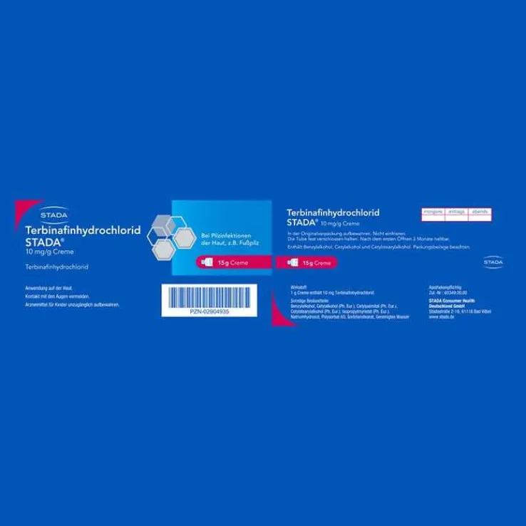 Terbinafinhydrochlorid STADA® 10 mg/g Creme, 15 g