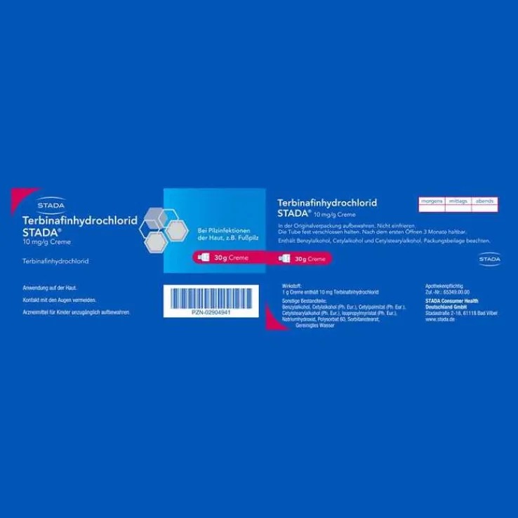 Terbinafinhydrochlorid STADA® 10 mg/g Creme, 30 g