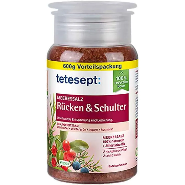 Tetesept Meeressalz Rücken & Schulter, 600 g