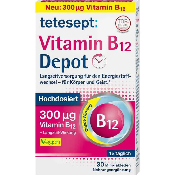 Tetesept Vitamin B12 Depot 300 µg Filmtabletten, 30 St