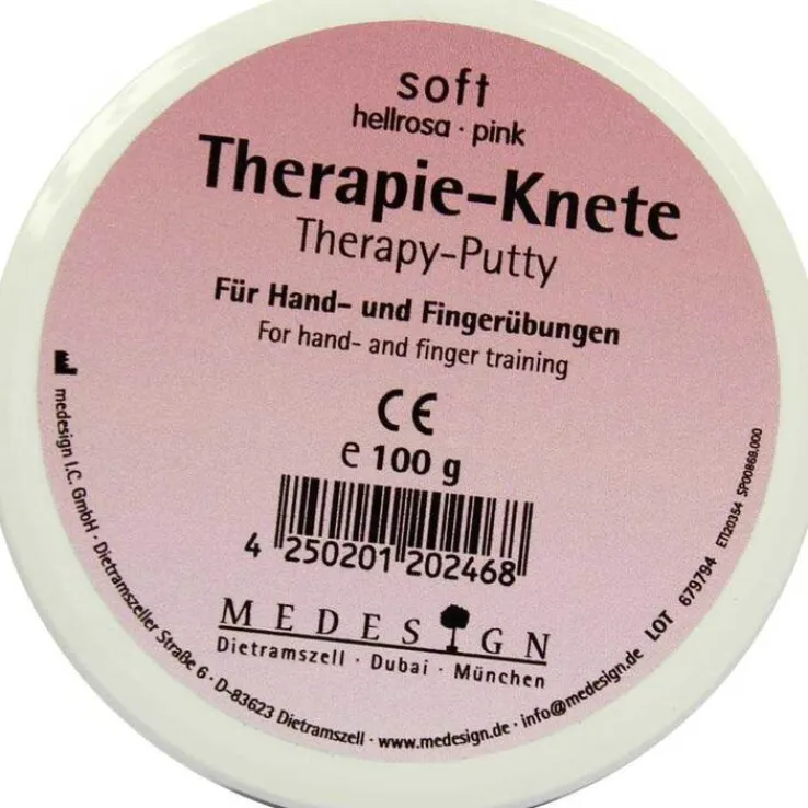 Therapieknete soft hellrosa, 100 g