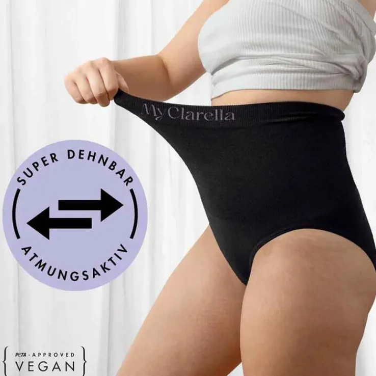 The Support Panty Wochenbett Unterhose XXL schwarz, 1 St