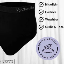 The Support Panty Wochenbett Unterhose XXL schwarz, 1 St