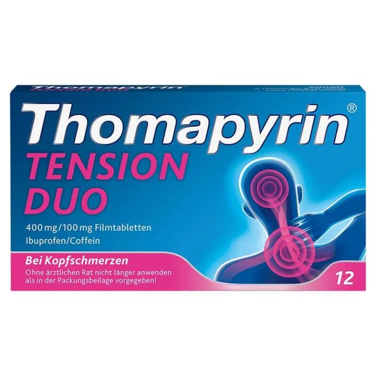 Thomapyrin TENSION DUO 400 mg / 100 mg Filmtabletten, 12 St