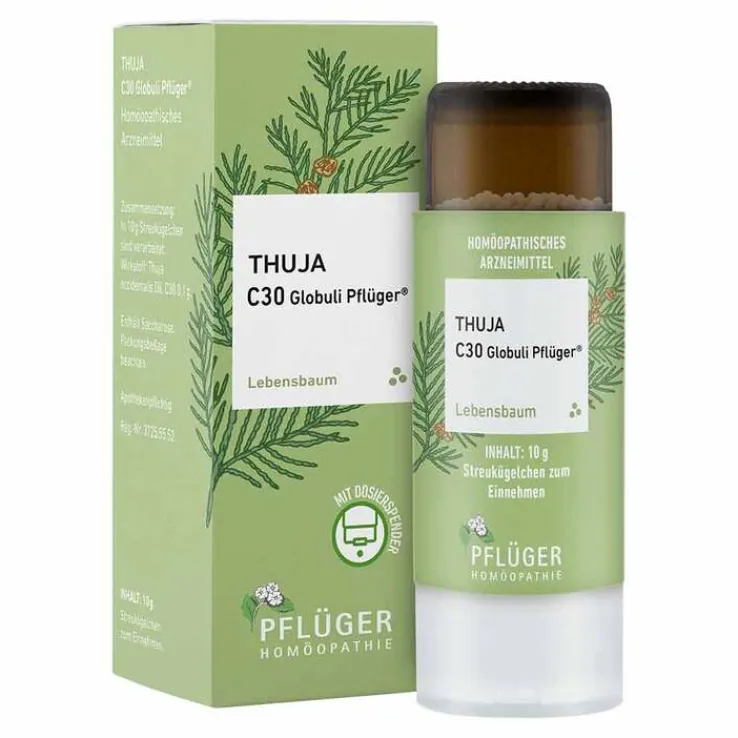 Thuja C30 Globuli Pflüger Dosierspender, 10 g