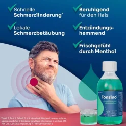 Tonsino Gurgellösung bei Halsschmerzen, 120 ml