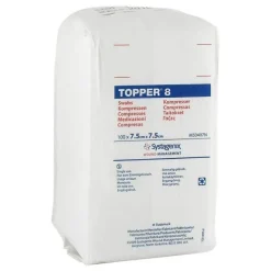 Topper 8 Kompresse unsteril 7,5x7,5 cm, 100 St