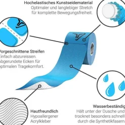 Truetape Athlete Edition Precut blau, 1 St