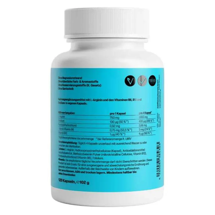 Vascorin Arginin Plus Kapseln, 120 St