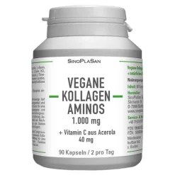Vegane Kollagen Aminos 1 g mit Vit C aus Acerola Hkp, 90 St