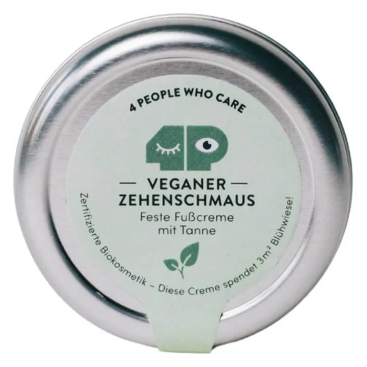 Veganer Zehenschmaus Fußcreme mit Tanne, 40 g