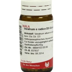 Veratrum e Radice D 3 Globuli, 20 g