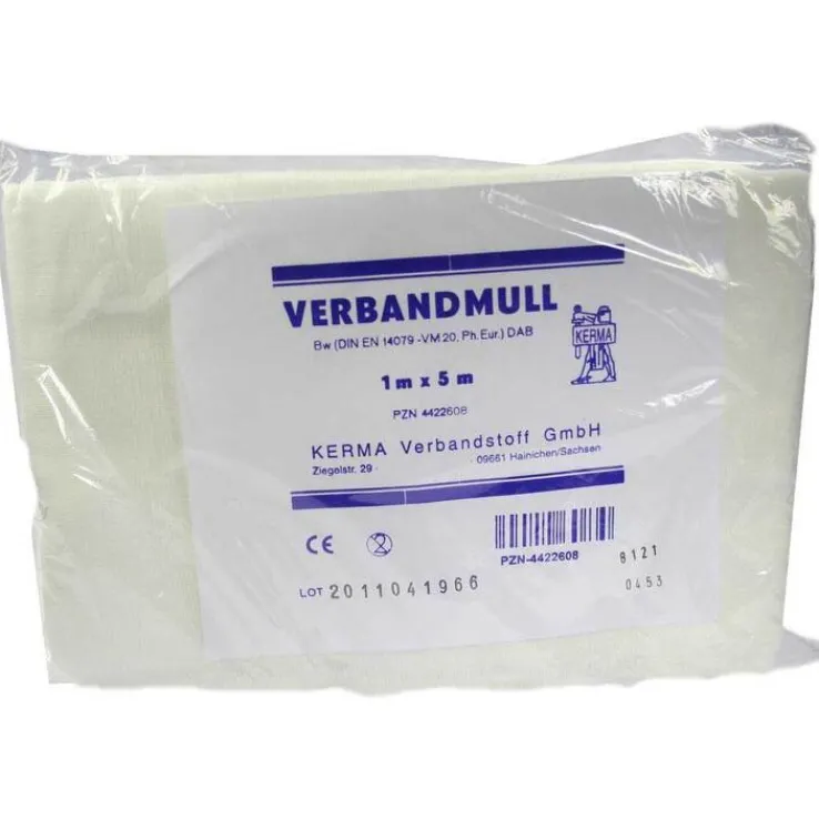 Verbandmull 1x5m unsteril, 1 St