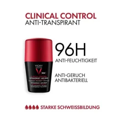 Vichy Homme Deo Clinical Control 96h Roll-on, 50 ml