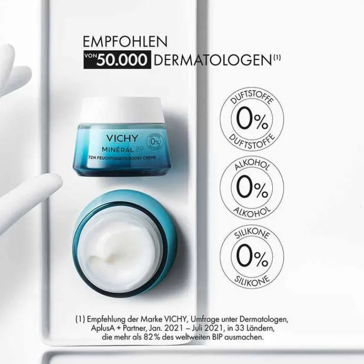 Vichy Mineral 89 Creme ohne Duftstoffe, 50 ml