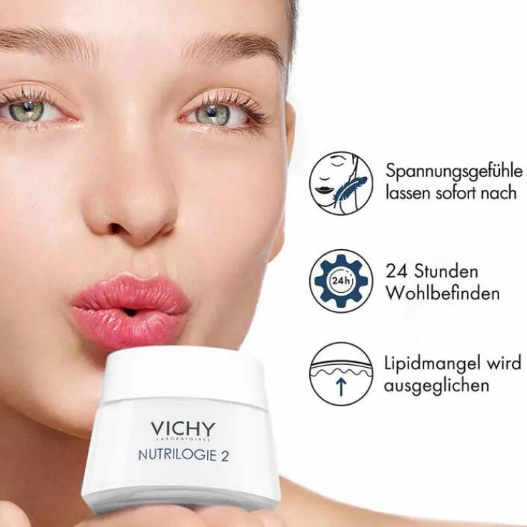 Vichy Nutrilogie 2 Tagespflege für sehr trockene Haut, 50 ml