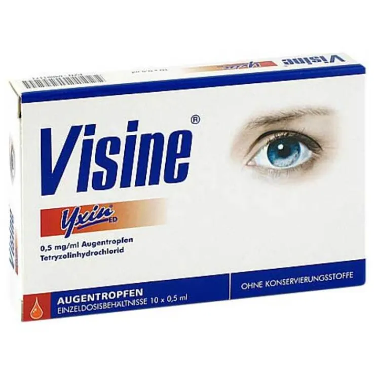 Visine® Yxin® Augentropfen in Einzeldosispipetten, 10X0.5 ml