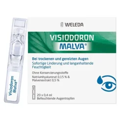 Visiodoron Malva Augentropfen in Monodosen, 20X0.4 ml