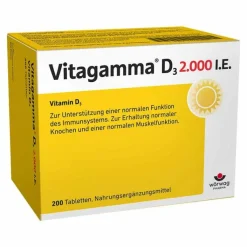 Vitagamma D3 2.000 I.E. Vitamin D3 NEM Tabletten, 200 St