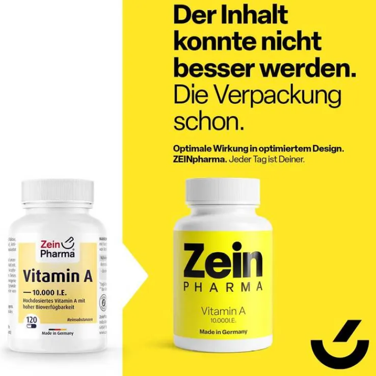 Vitamin A 10.000 I.E. Retinylacetat Kapseln Zeinpharma, 120 St