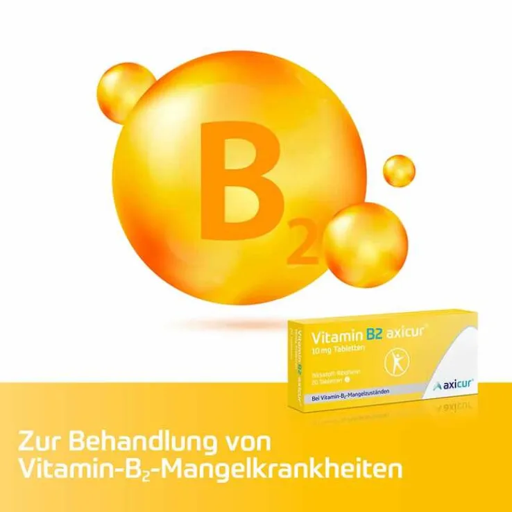 Vitamin B2 axicur® 10 mg Tabletten, 20 St