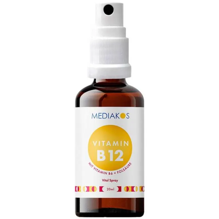 Vitamin B12 + B6 + Folsäure Mediakos Vital Spray, 20 ml