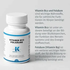 Vitamin B12 + Folsäure Kapseln, 100 St