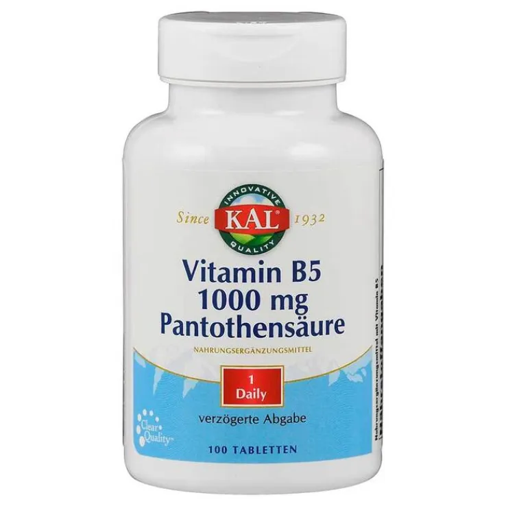 Vitamin B5 1000 mg Pantothensäure Tabletten, 100 St