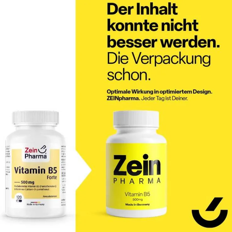 Vitamin B5 Pantothensäure 500 mg Kapseln, 120 St