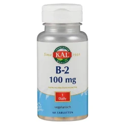Vitamin B2 Riboflavin 100 mg Tabletten, 60 St