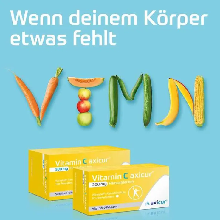 Vitamin C axicur® 500 mg Filmtabletten, 100 St