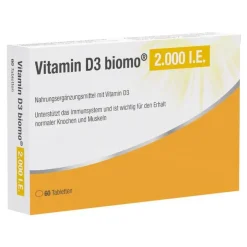 Vitamin D3 Biomo 2.000 I.E. Tabletten, 60 St