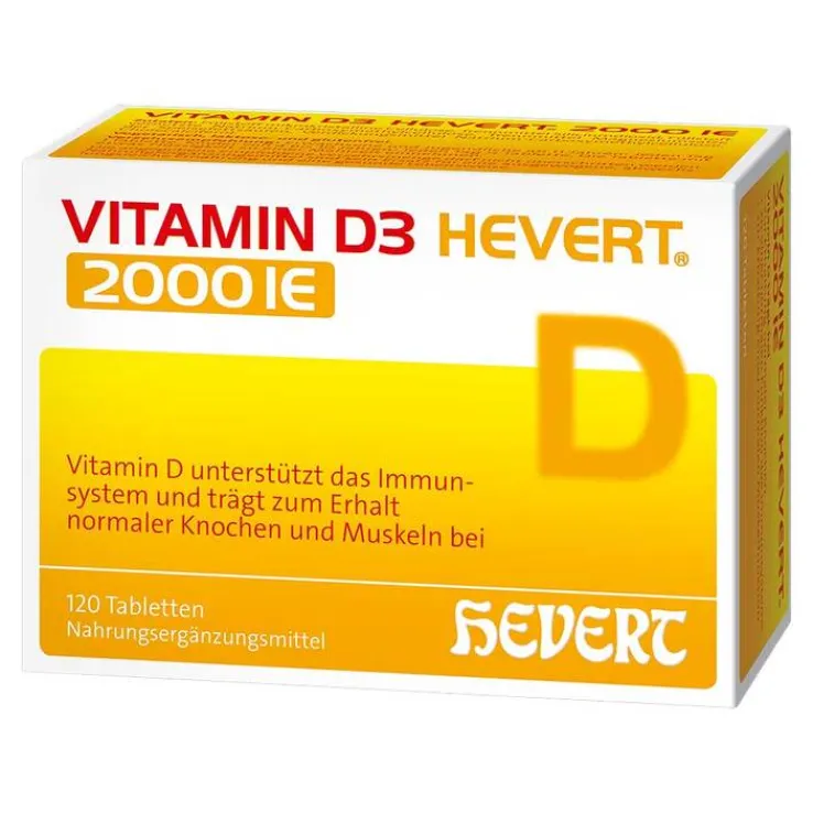 Vitamin D3 Hevert 2.000 I.E. Tabletten, 120 St