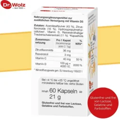 Vitamin D3 4000 I.E. plus Kapseln, 60 St