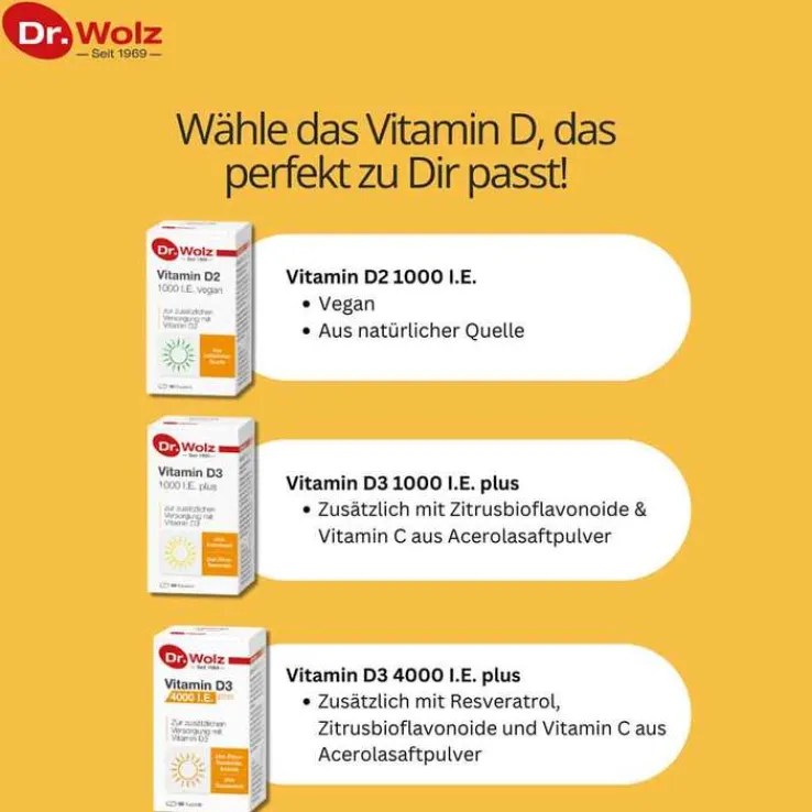 Vitamin D2 1000 I.E. vegan Kapseln, 60 St