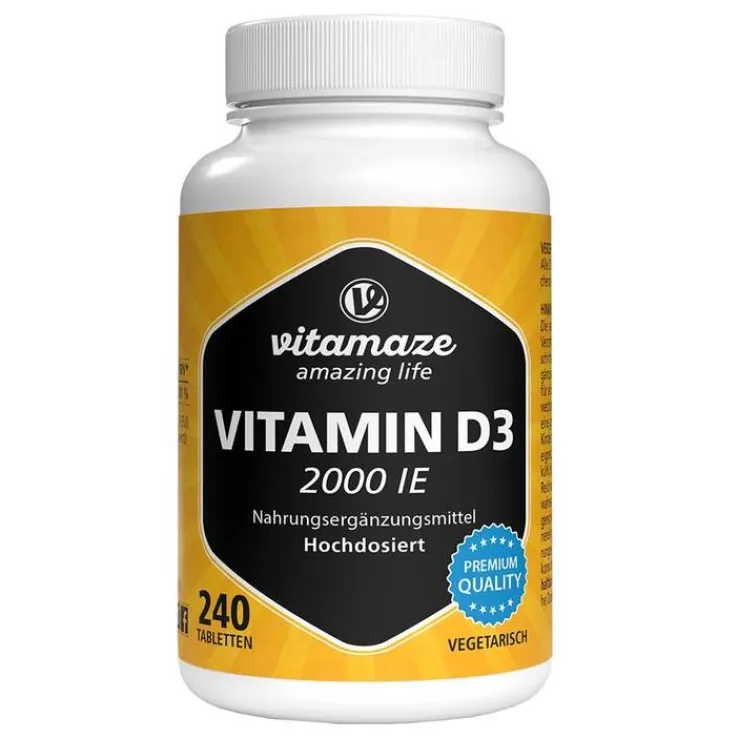 Vitamin D3 2.000 I.E. vegetarisch Tabletten, 240 St