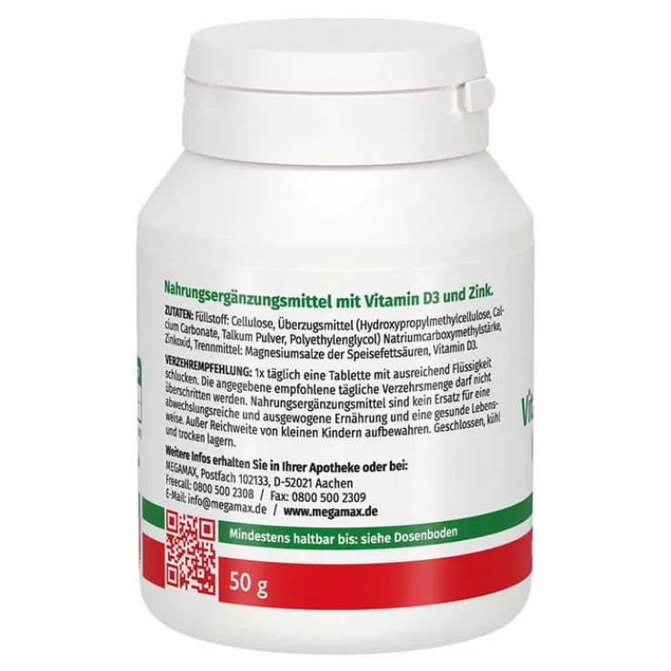 Vitamin D3 1.000 I.E. + Zink 10 mg Tabletten, 100 St