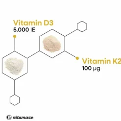 Vitamin D3 K2 5000 I.E. / 100 µg hochdosiert Tabletten , 180 St