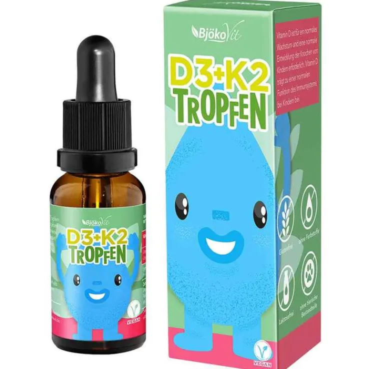 Vitamin D3 + K2 Kinder Tropfen, 10 ml