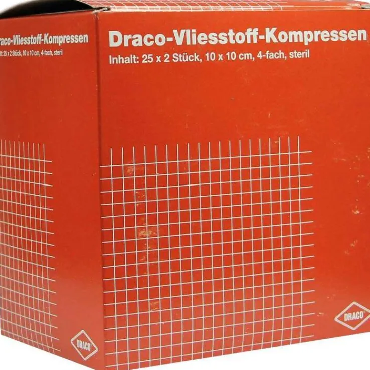 Vliesstoff-Kompressen 10x10 cm steril 4fach, 25X2 St