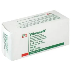 Vliwasoft Vlieskompressen 5x5cm 4-lagig unsteril, 100 St