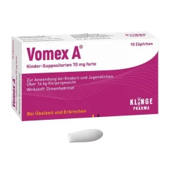 Vomex A® Kinder-Suppositorien 70 mg forte, 10 St