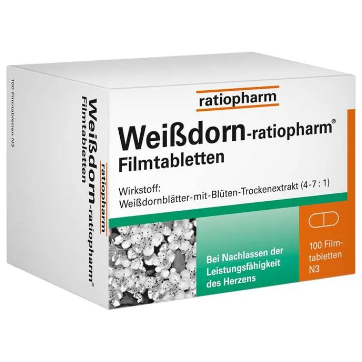 Weißdorn-ratiopharm® Filmtabletten, 100 St