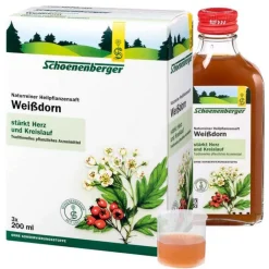 Weißdorn Saft Schoenenberger HPS, 3X200 ml