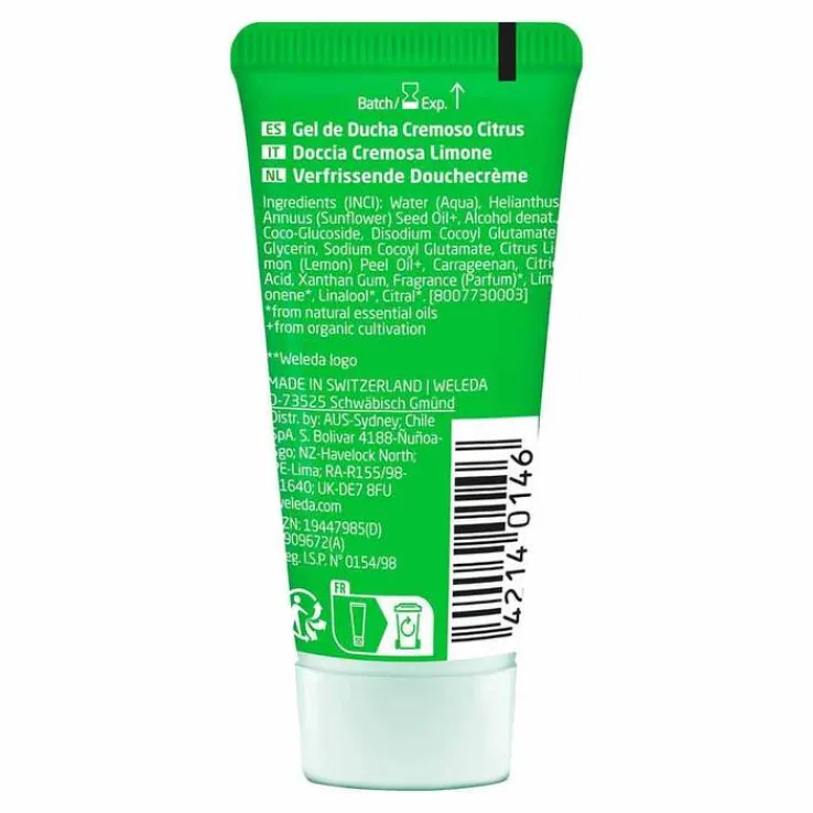 Weleda Refresh Shower Cream Citrus, 20 ml