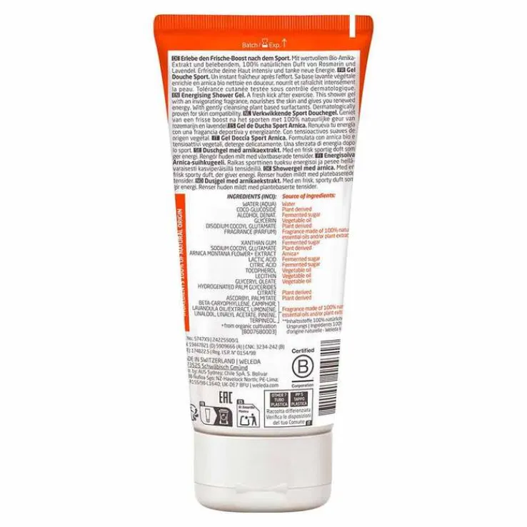 Weleda Sport Shower Gel Arnika, 200 ml