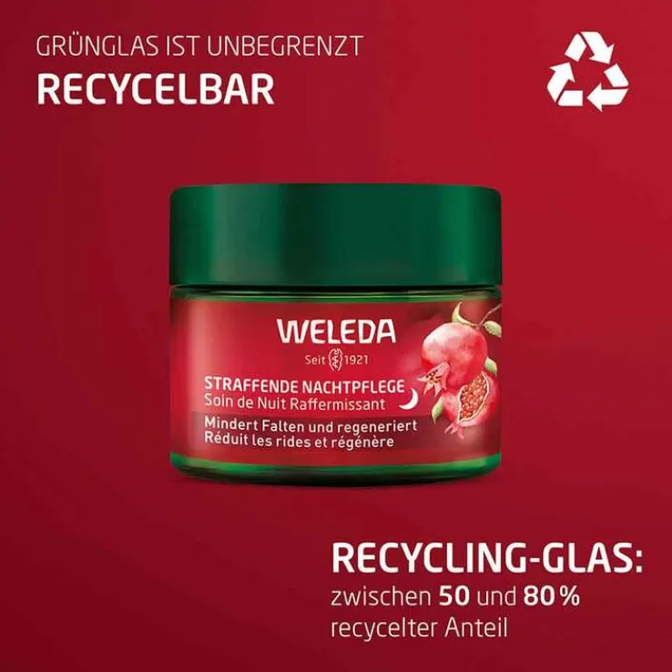 Weleda straffende Nachtpflege Granatapfel & Maca, 40 ml